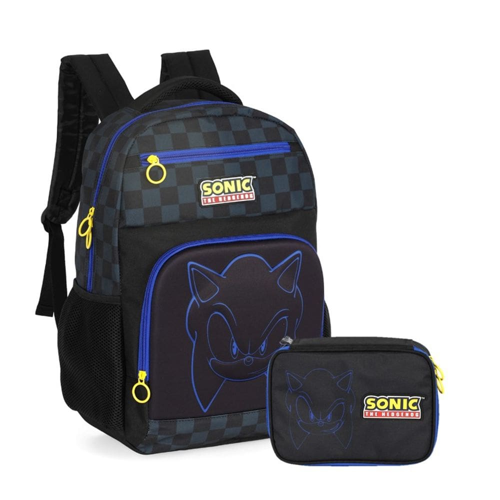 Kit Mochila + Estojo Sonic The Hedgehog – Luxcel Oficial