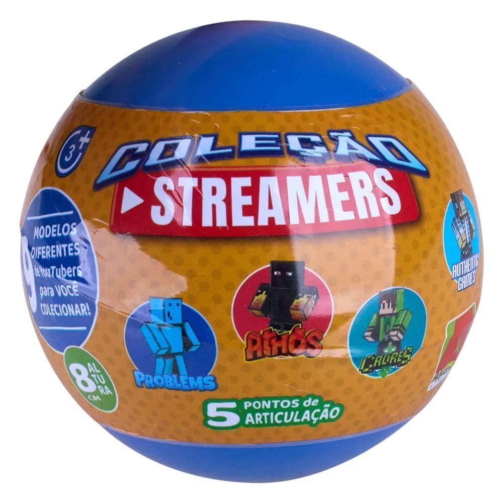 Boneco Gamer na Cápsula Surpresa 8cm Coleção Streamers Algazarra Variado