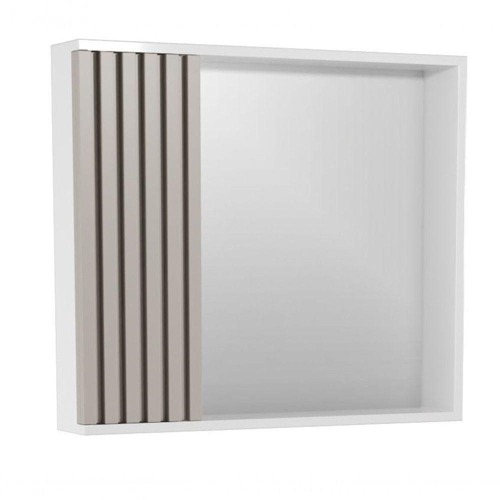 Espelheira Ripado 60 Cm Branco/santiago