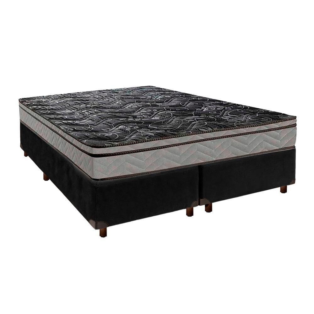 Cama Box + Colchão Casal D28 Conforto Paropas