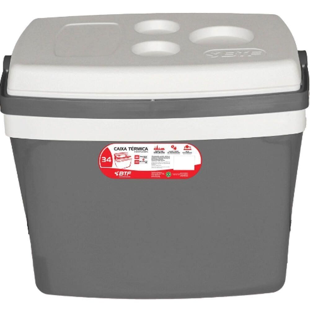 Caixa Térmica 34 Litros Cinza - Cxt0134 - Botafogo