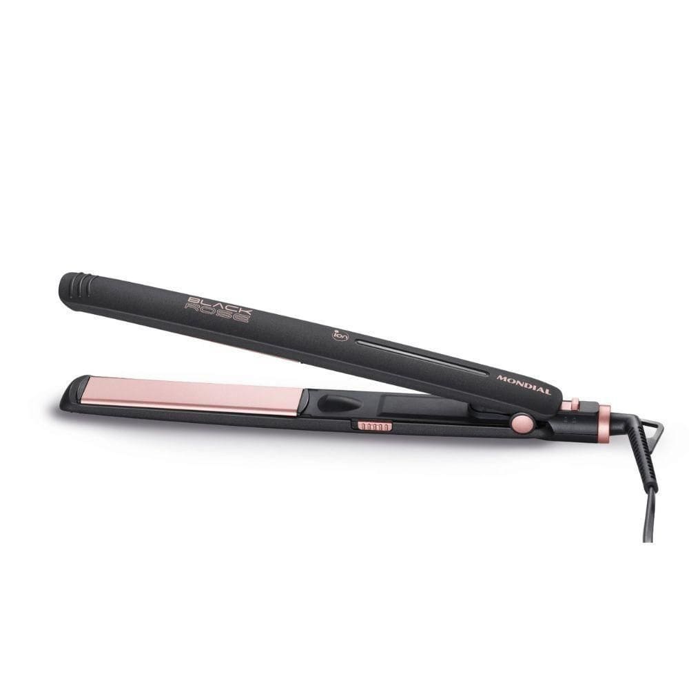 Prancha Alisadora Mondial P-27 Preto-golden Rose 220ºC Preto Bivolt