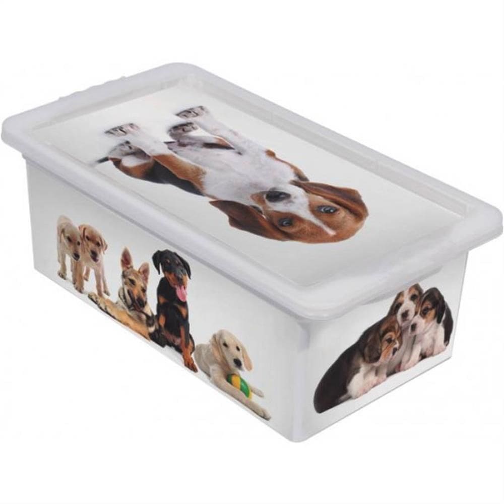 Caixa Organizadora 5,5 Litros Cães Branca - Or16l-20 - São Bernardo Caixa Org. Container 5,5l Caes Branca Or16l-20