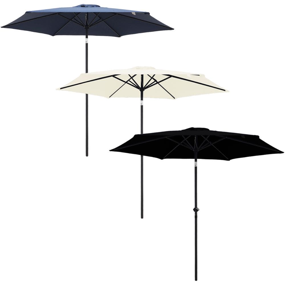 Ombrelone Central Articulado de Alumínio 2,70 metros com Manivela Importway IWOBCA-270