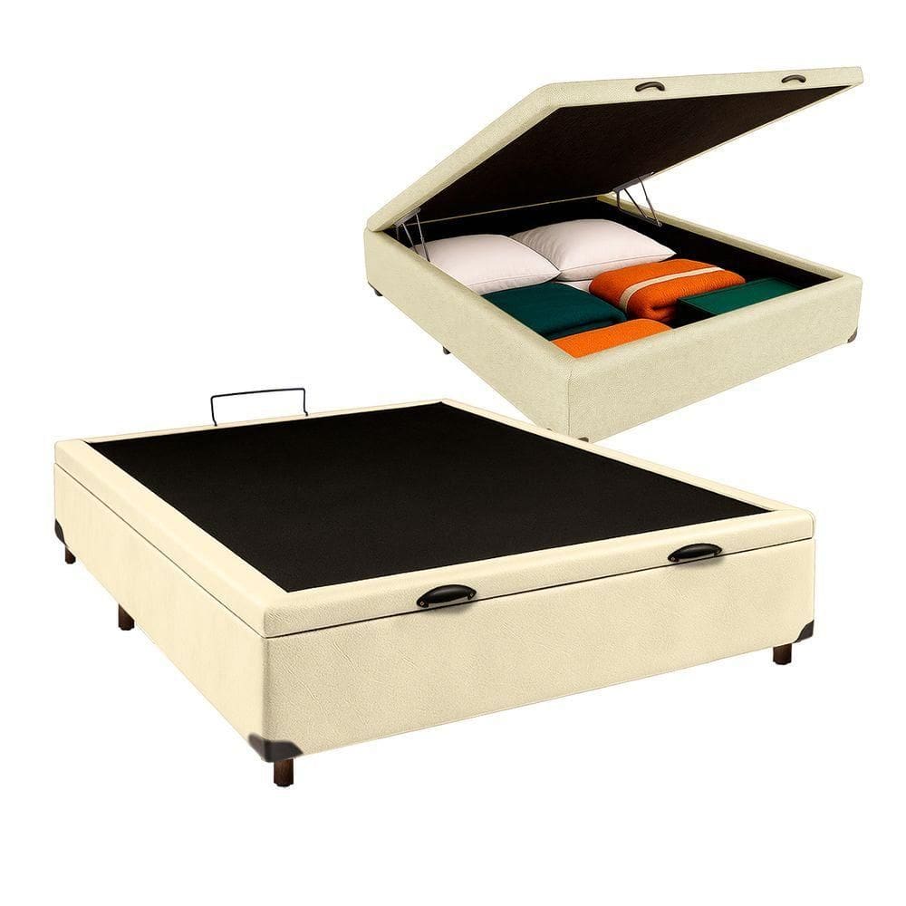 Cama Box Bau Casal Blindado Nature Begetiza 138x188