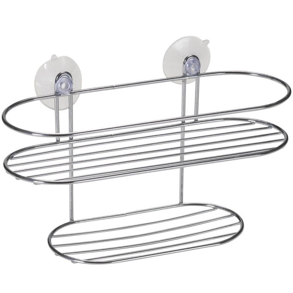 Suporte Prateleira Com Saboneteira E Ventosas - 1513 - Arthi