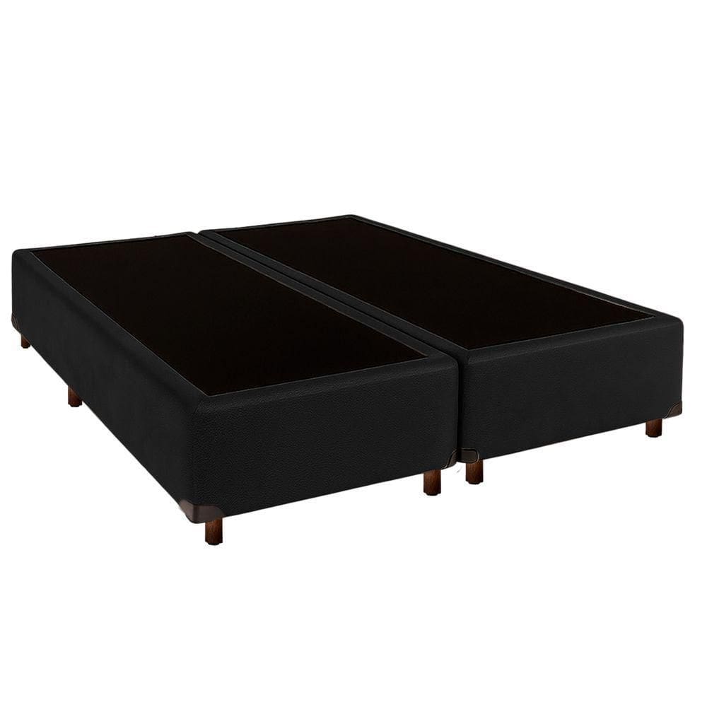 Cama Box Queen Preto Nature 158x198