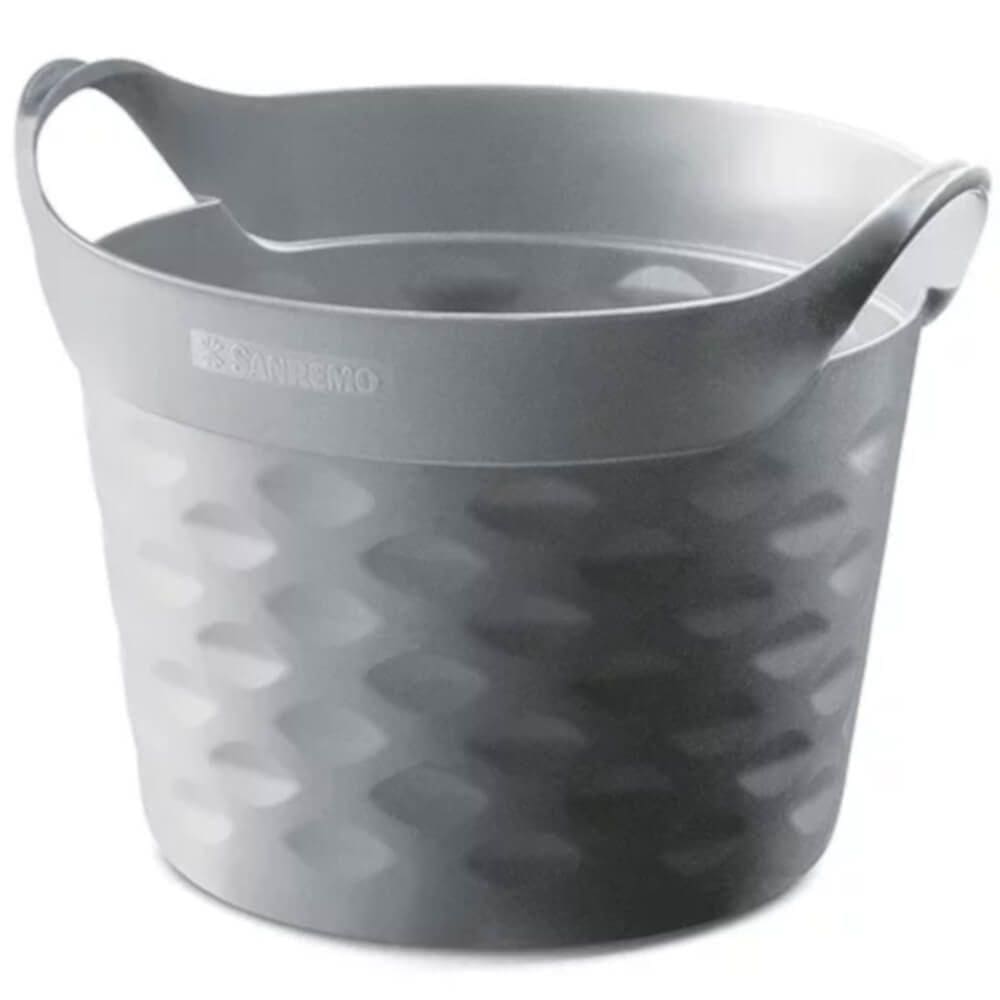 Cesto Organizador Circular Cinza 3 Litros - Sr1803-2 - Sanremo