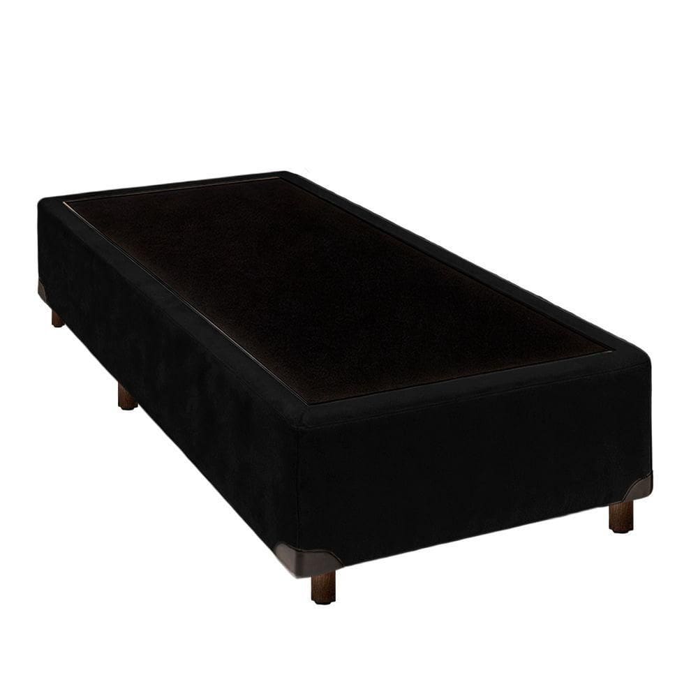 Cama Box Solteiro Preto Nature 88x188