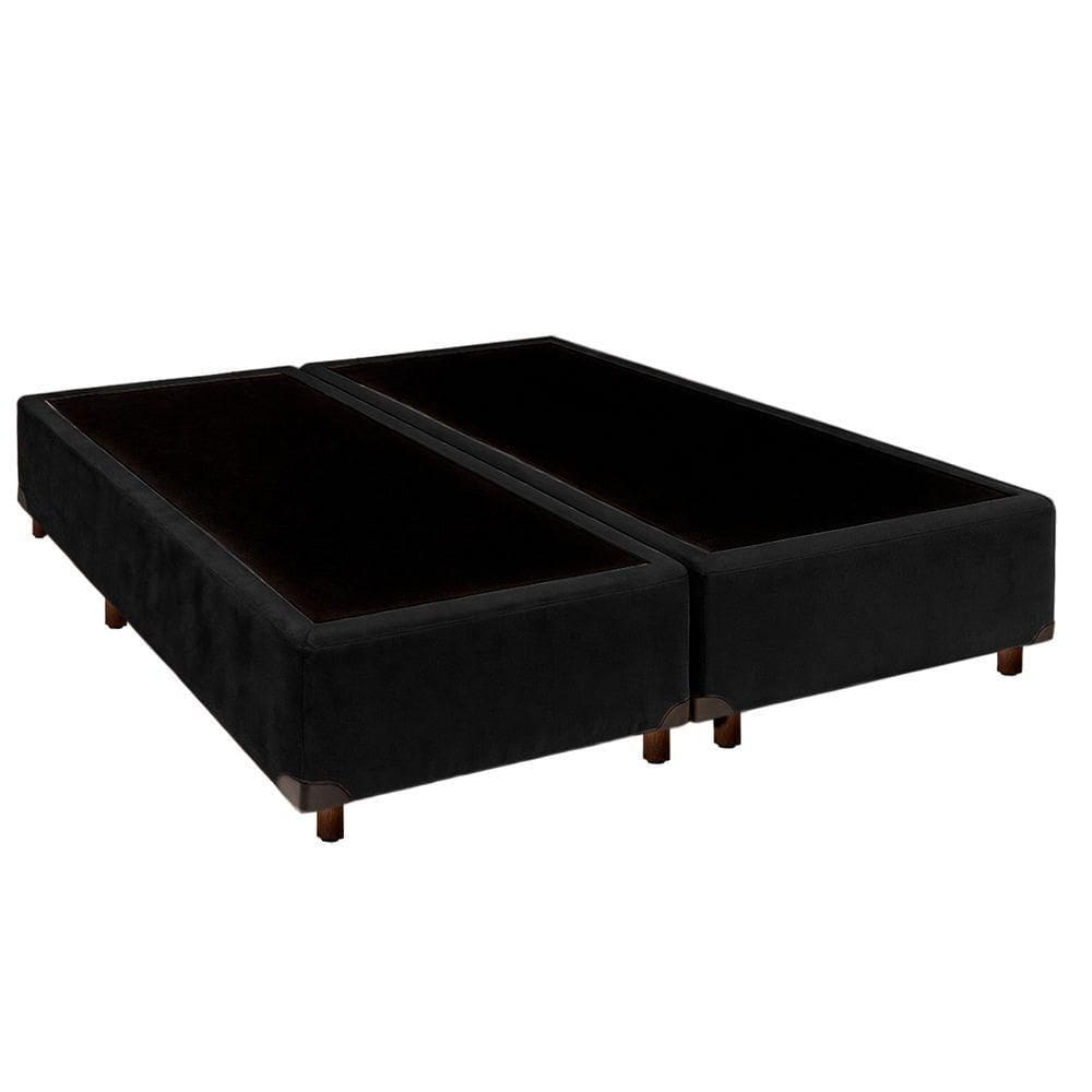 Cama Box Queen Preto Nature 158x198
