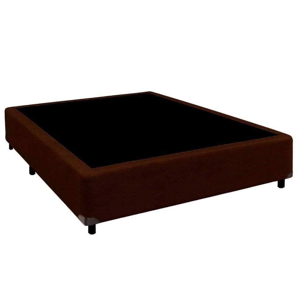 Cama Box Casal Marrom Nature 138x188