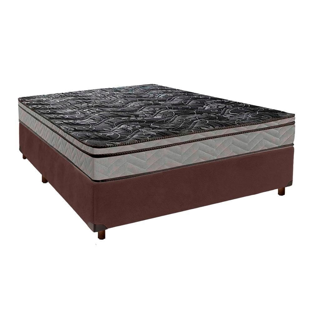 Cama Box + Colchão Casal D28 Conforto Paropas