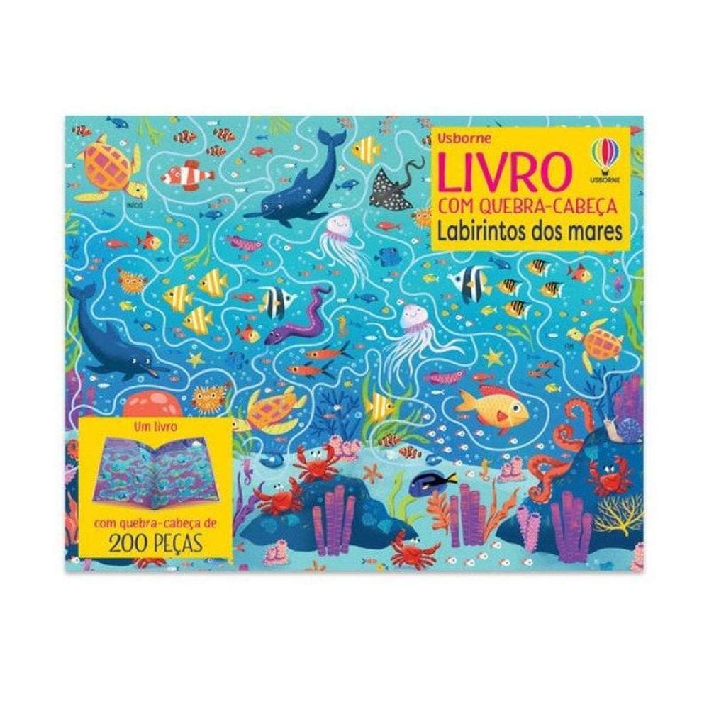 Labirintos Dos Mares: Livro Com Quebra-Cabeça