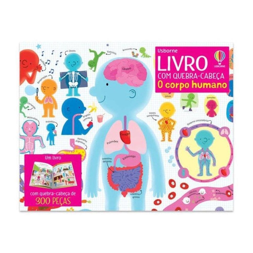 O Corpo Humano: Livro Com Quebra-Cabeça