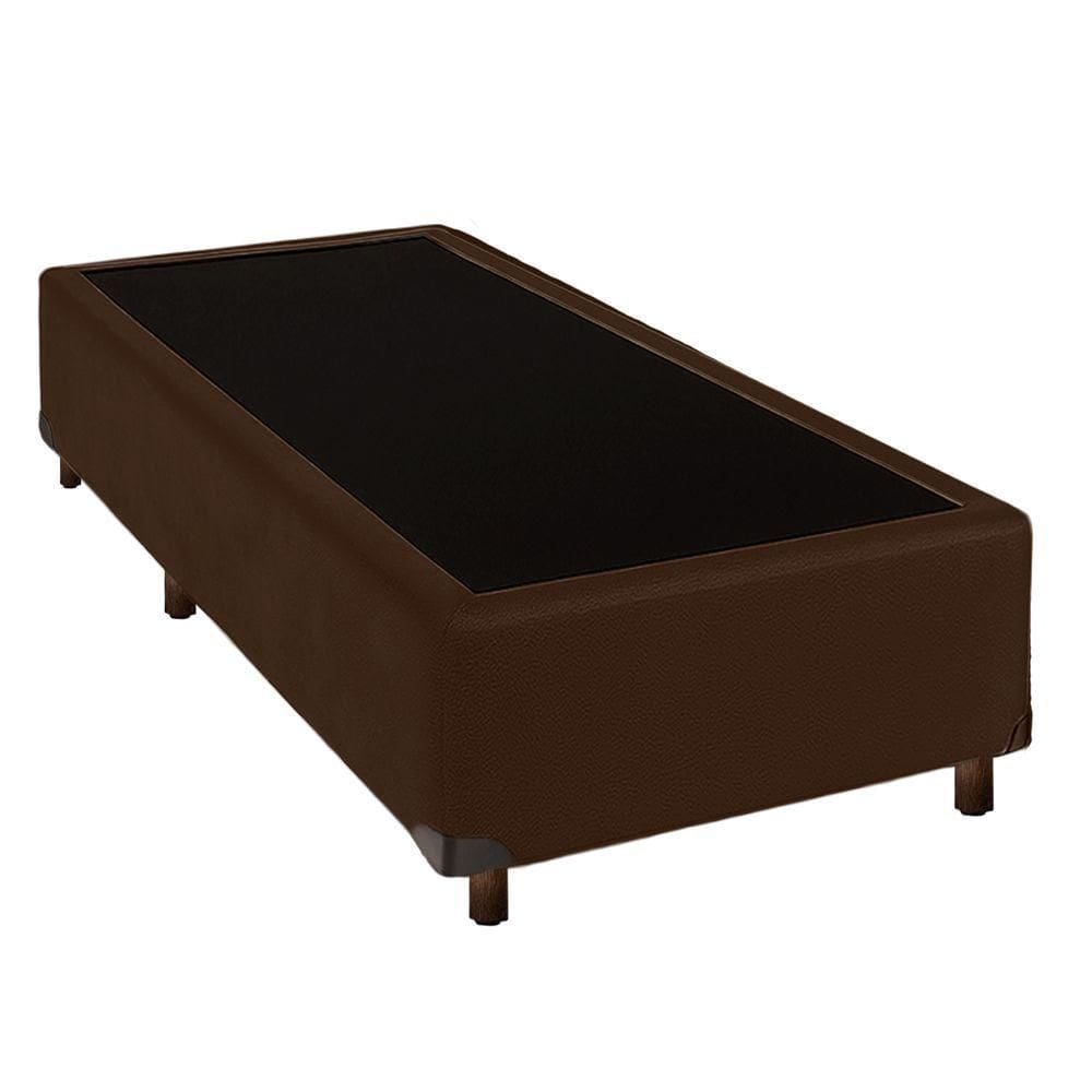 Cama Box Solteiro Marrom Nature 88x188