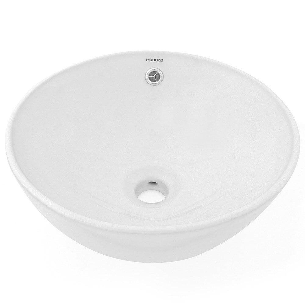 Cuba de Apoio Redonda Modaza Roma com Escape, Branca