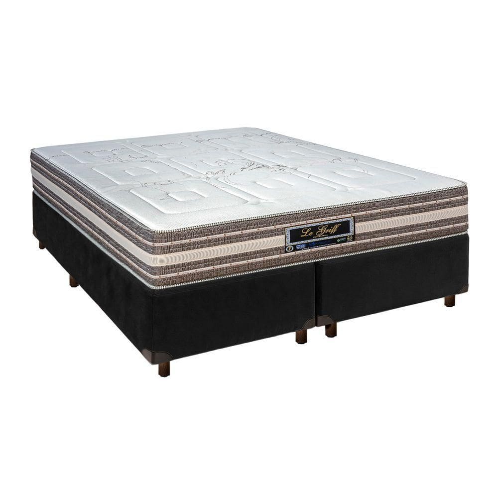 Cama Box Blindado Casal + Colchão Molas Ensacadas Legriff Sankonfort