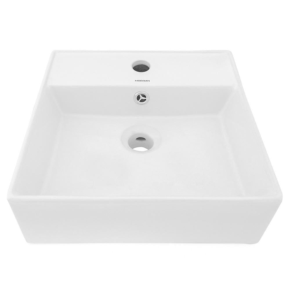 Cuba de Apoio Quadrada Modaza Sole com Mesa, Branca