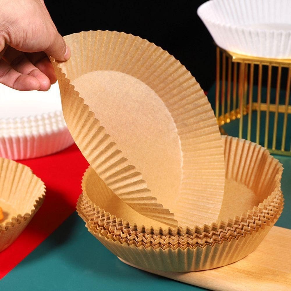 Kit Forro Papel Antiaderente Airfryer 50 Unidades