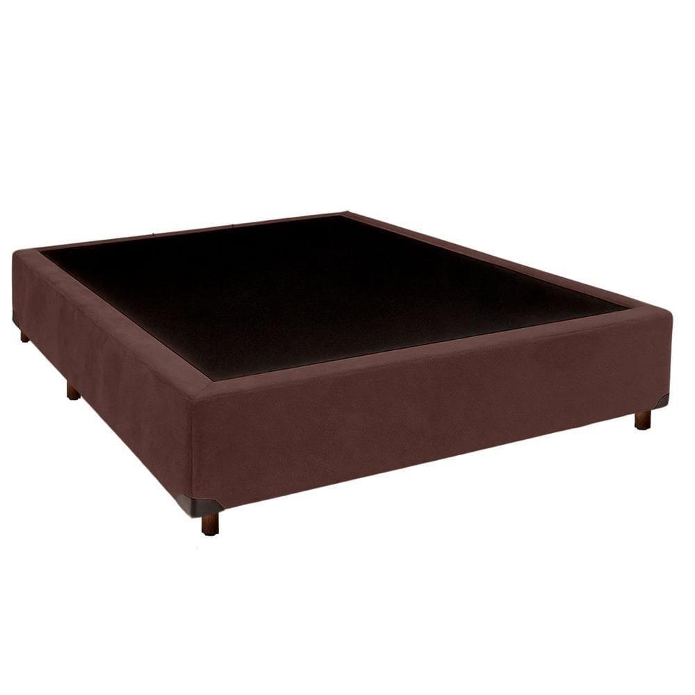 Cama Box Casal Marrom Nature 138x188