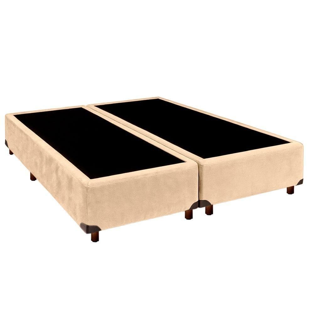 Cama Box Casal Blindado Nature Perola 138x188