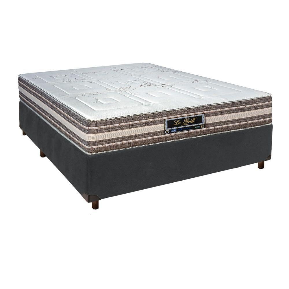 Cama Box + Colchão Casal Molas Ensacadas Legriff Sankonfort