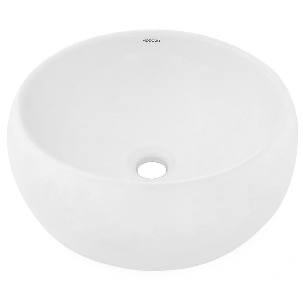 Cuba de Apoio Redonda Modaza Turim Côncava, Branca