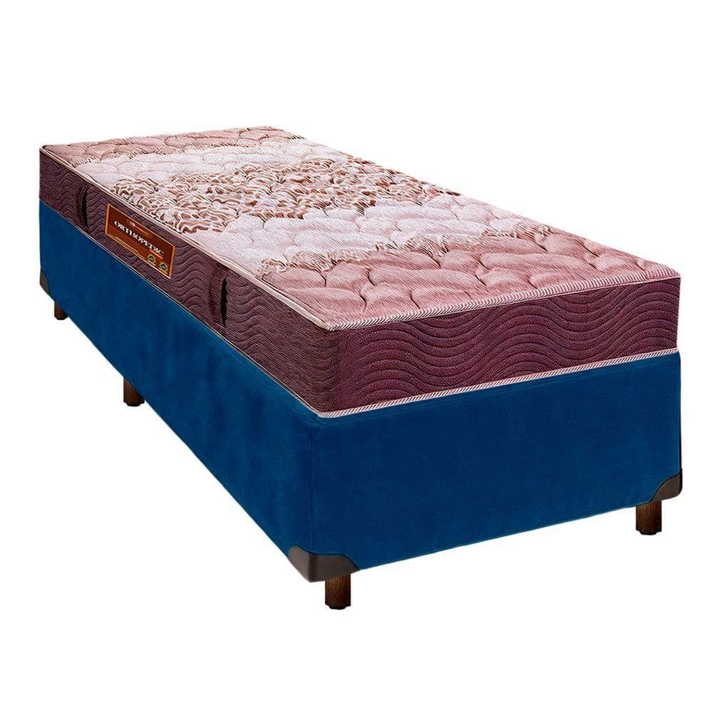 Cama Box + Colchão Solteiro D26 Ortophedic Sankonfort