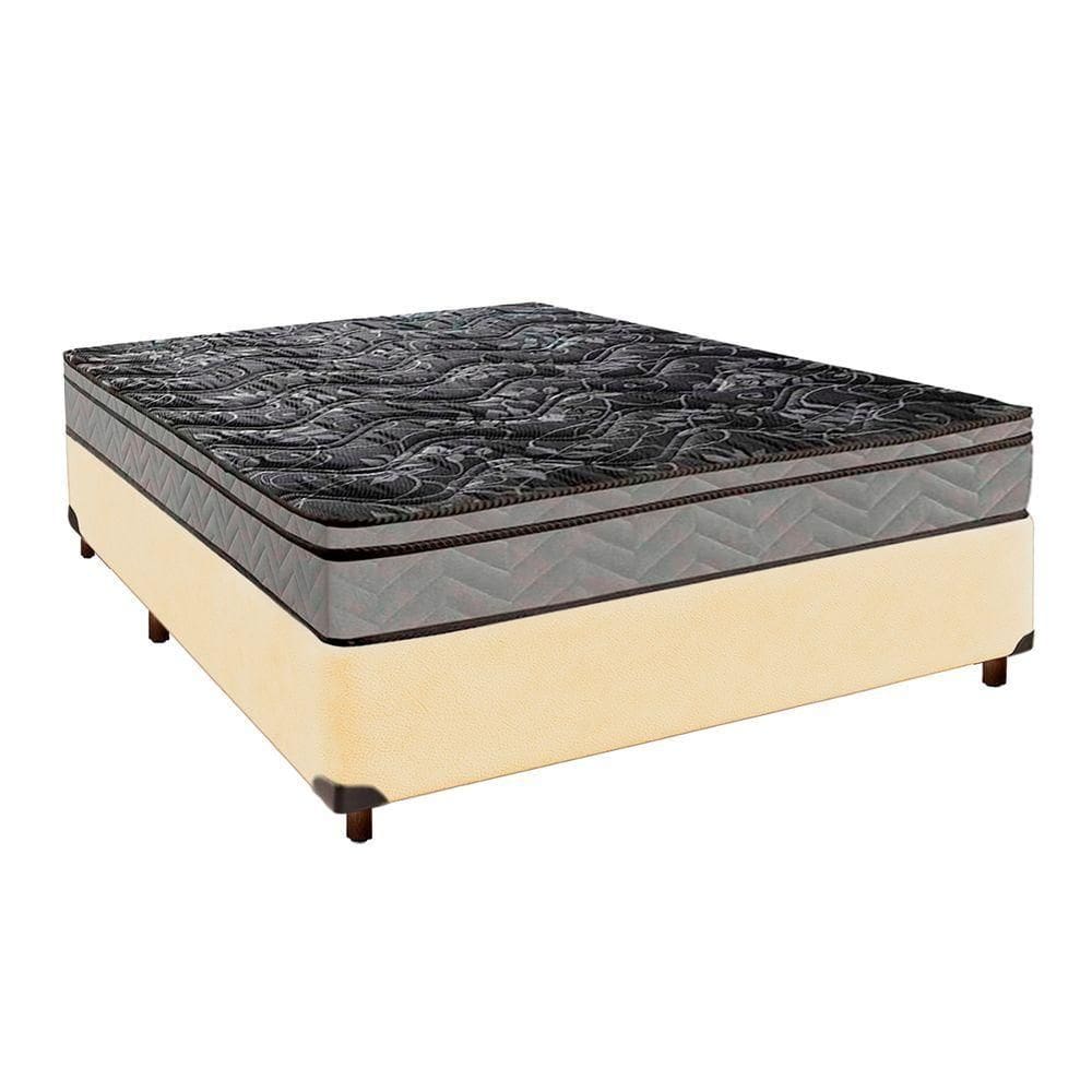 Cama Box + Colchão Casal D28 Conforto Paropas