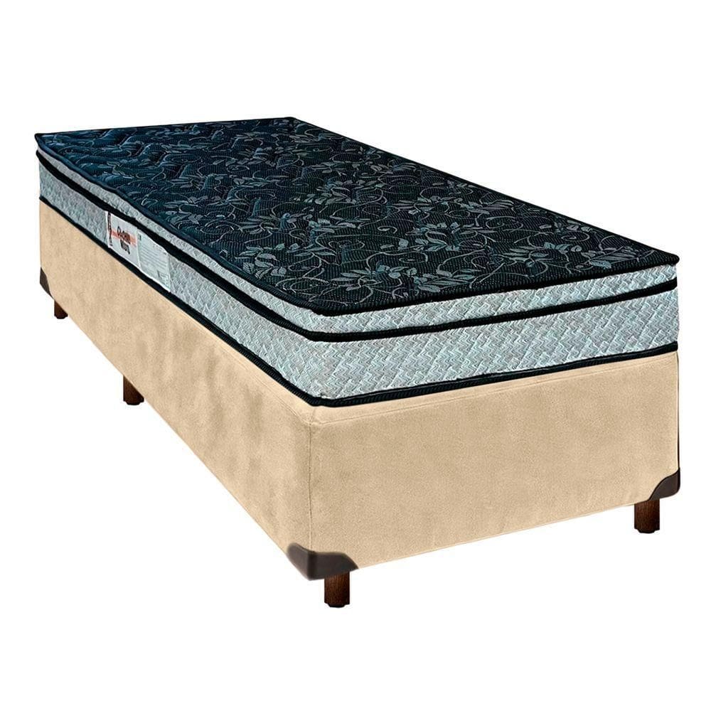 Cama Box + Colchão Solteiro D28 Conforto Paropas