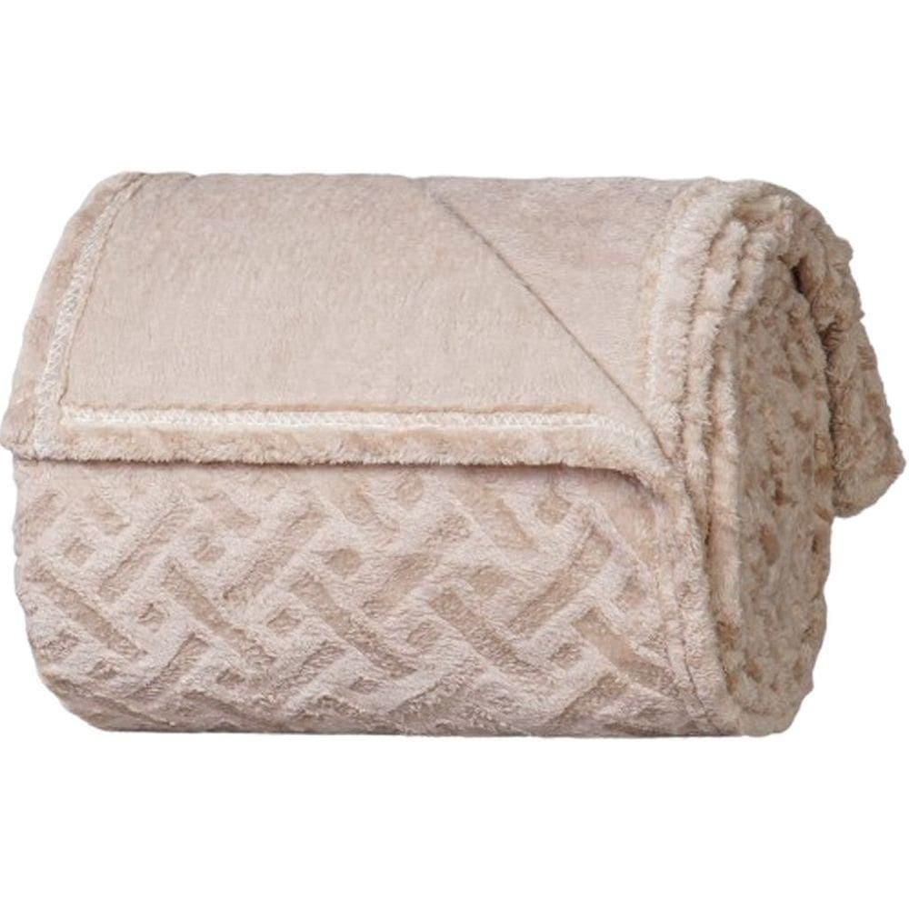 Manta Queen Brushed New Microfibra Flannel 100% Poliéster 220x230 Linho