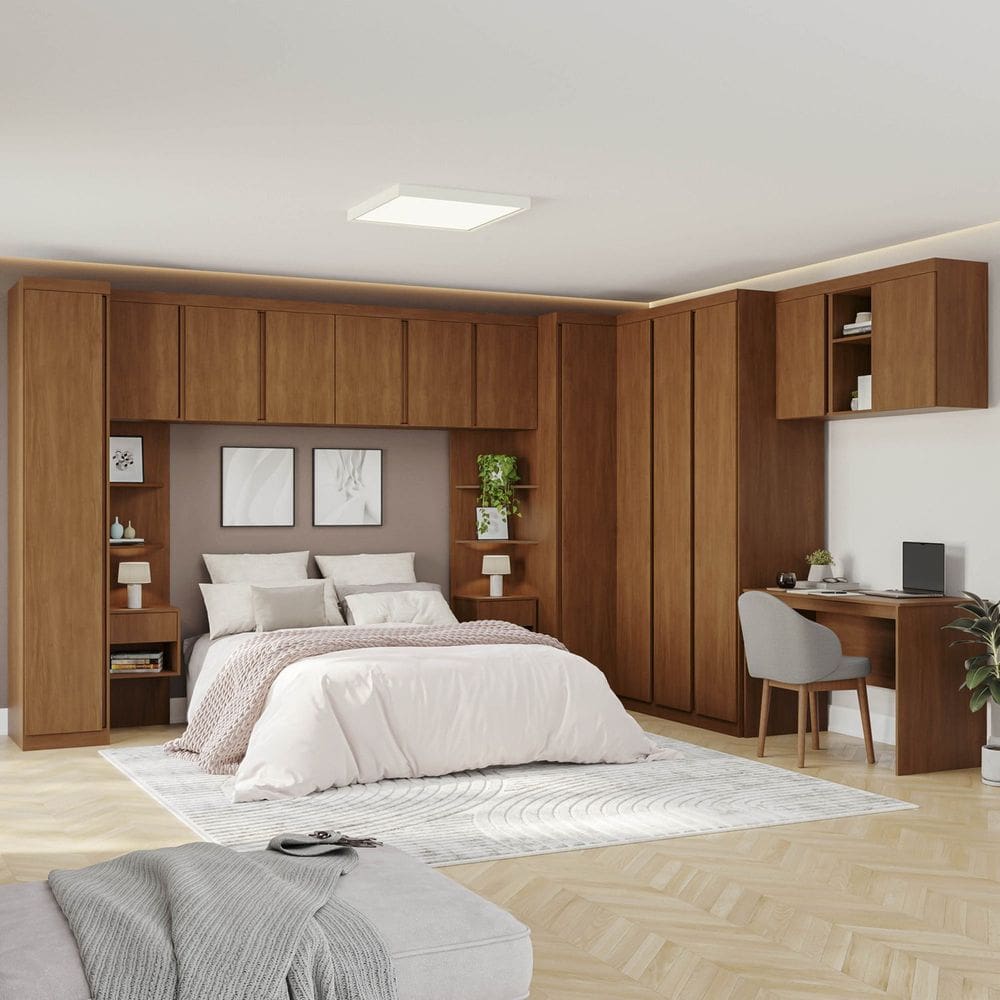 Guarda-roupa Modular 13 Peças 13 Portas Arani Cabecasa Madeiraoriginals Cinamomo