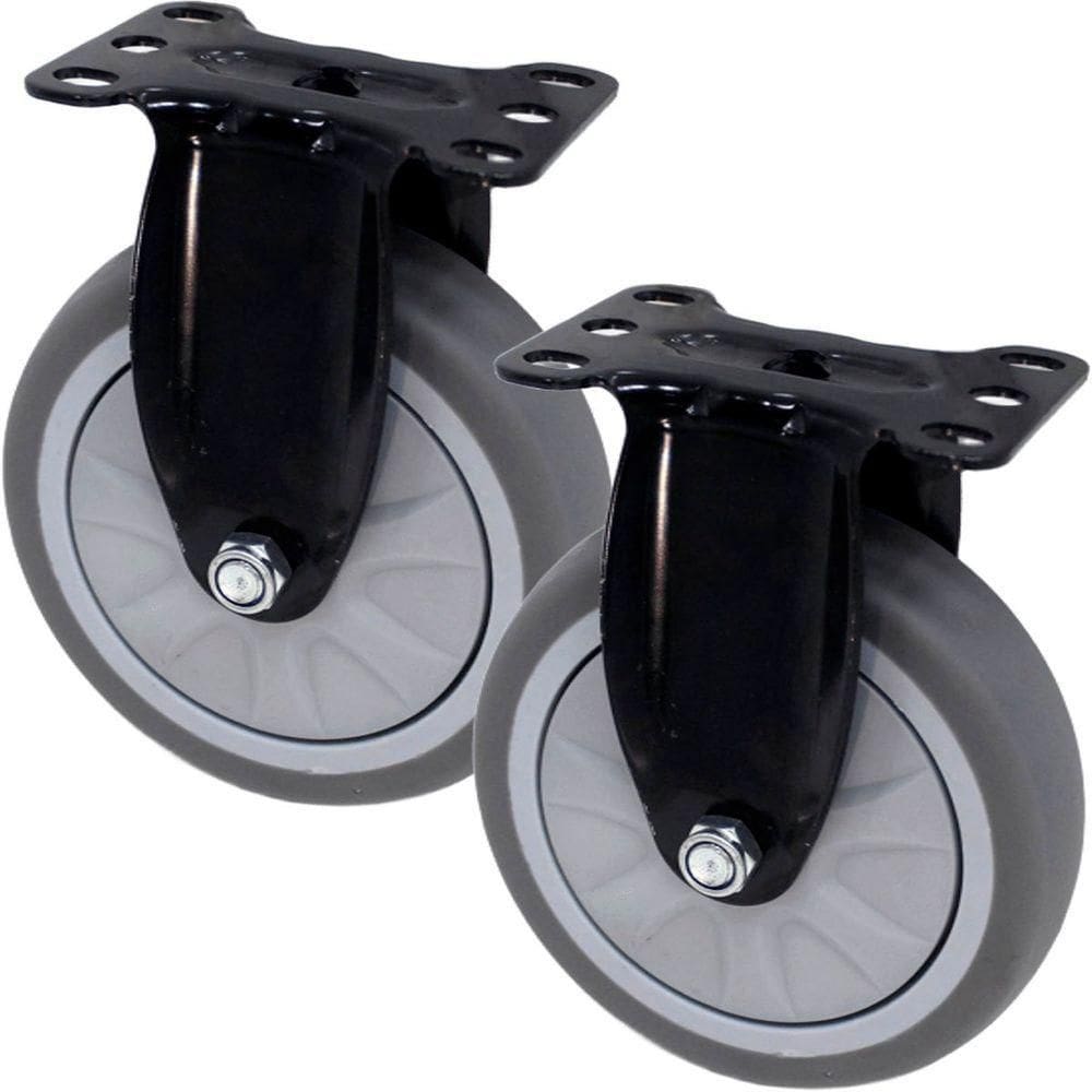 Kit 8 Rodinhas Roda Rodizio Reforçado Anti Risco De 125x32mm