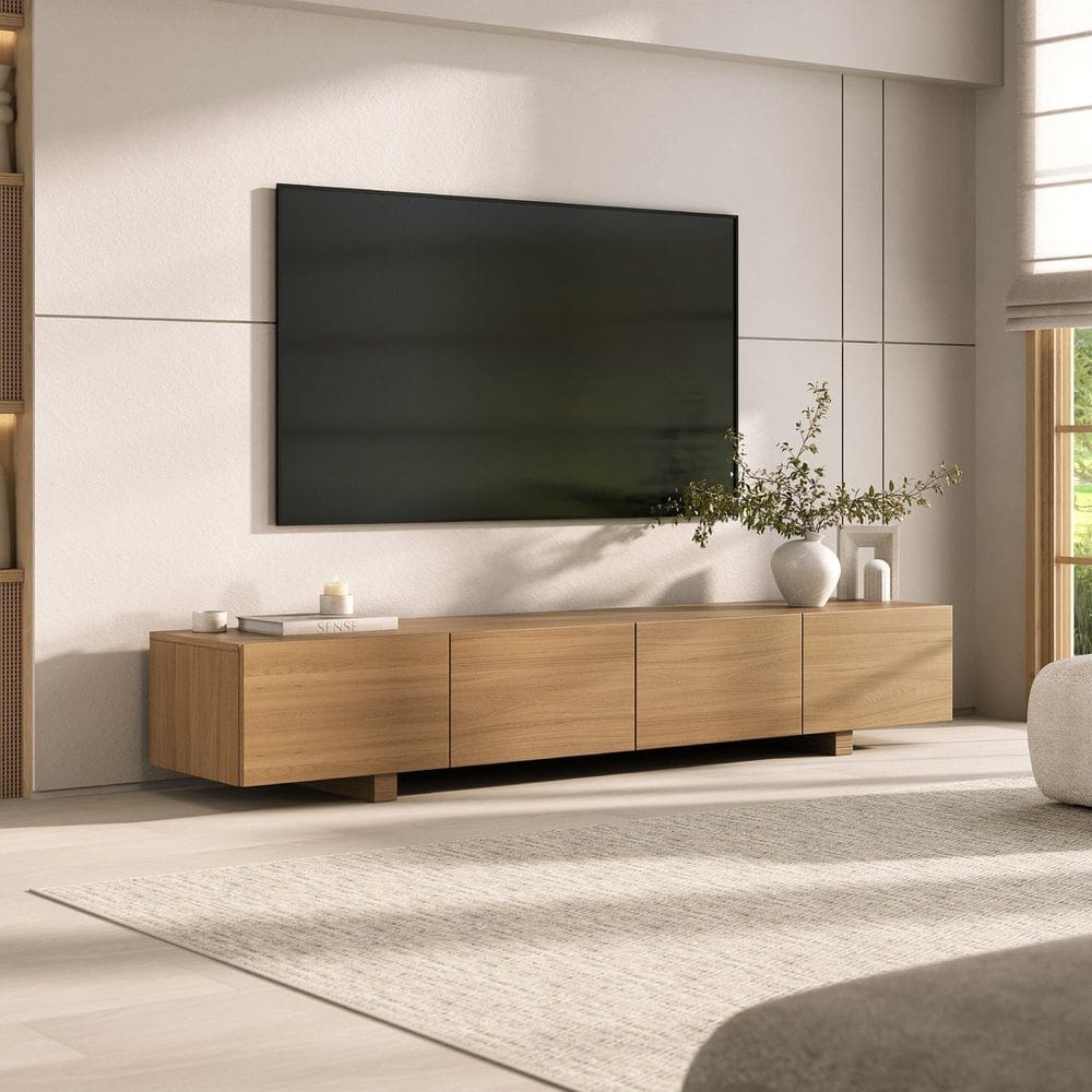 Rack para Tv até 75 Polegadas 180cm Aruá Cabecasa Madeiramadeira Jatoba