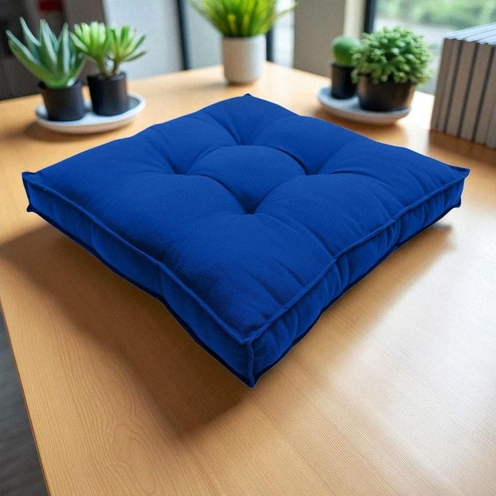 Almofada Futon Decoração 70x70 Cm Azul Royal