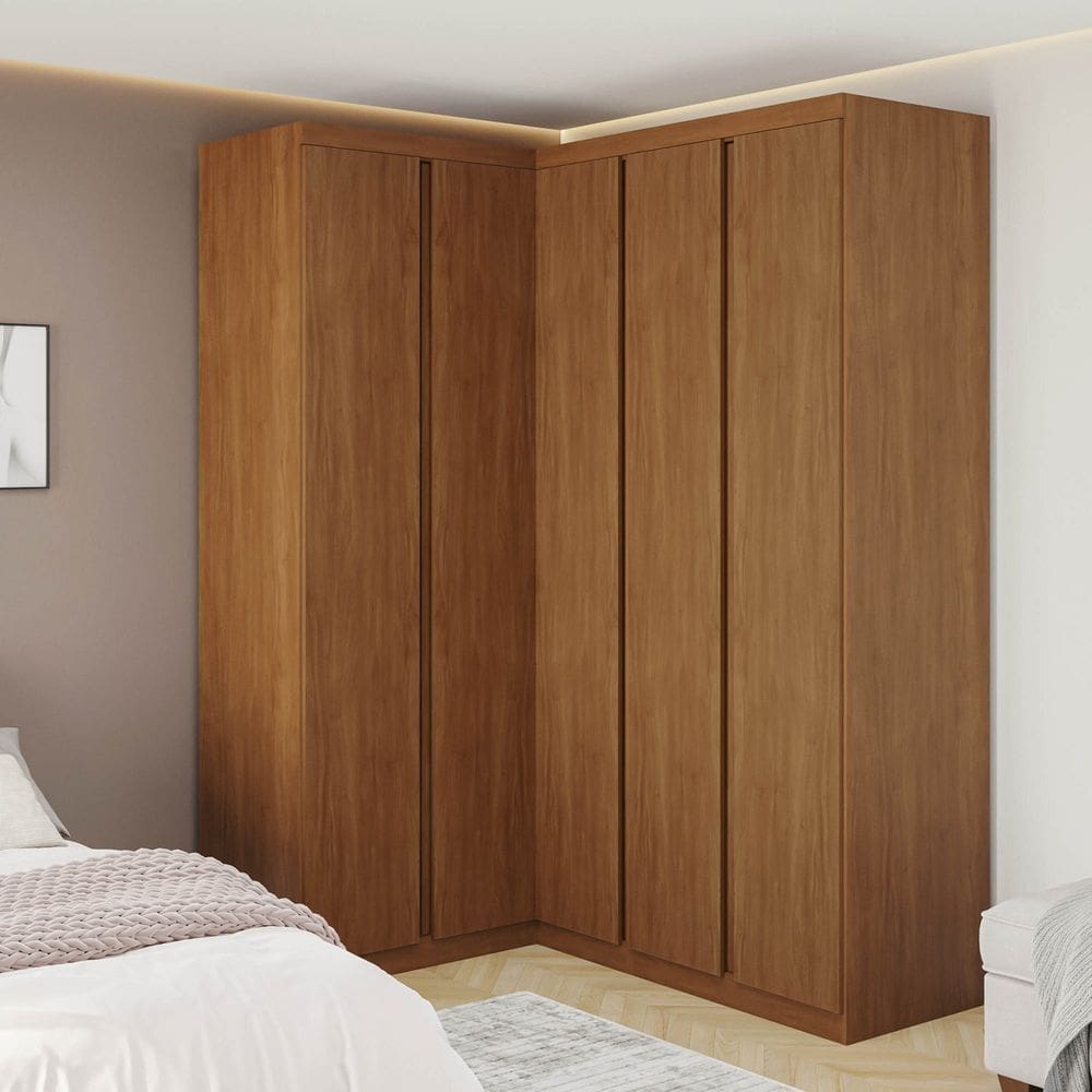 Guarda-roupa Modular 3 Peças 5 Portas Arani Cabecasa Madeiraoriginals Cinamomo