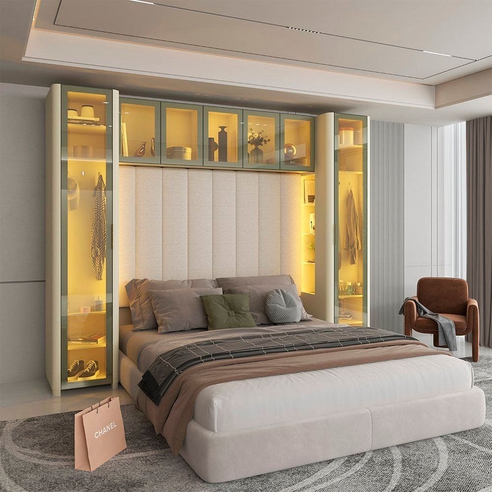 Guarda-roupa Modulado Reflecta 7 Portas 302,8cm X 240cm Mod 017 100% Mdf Innova Off White