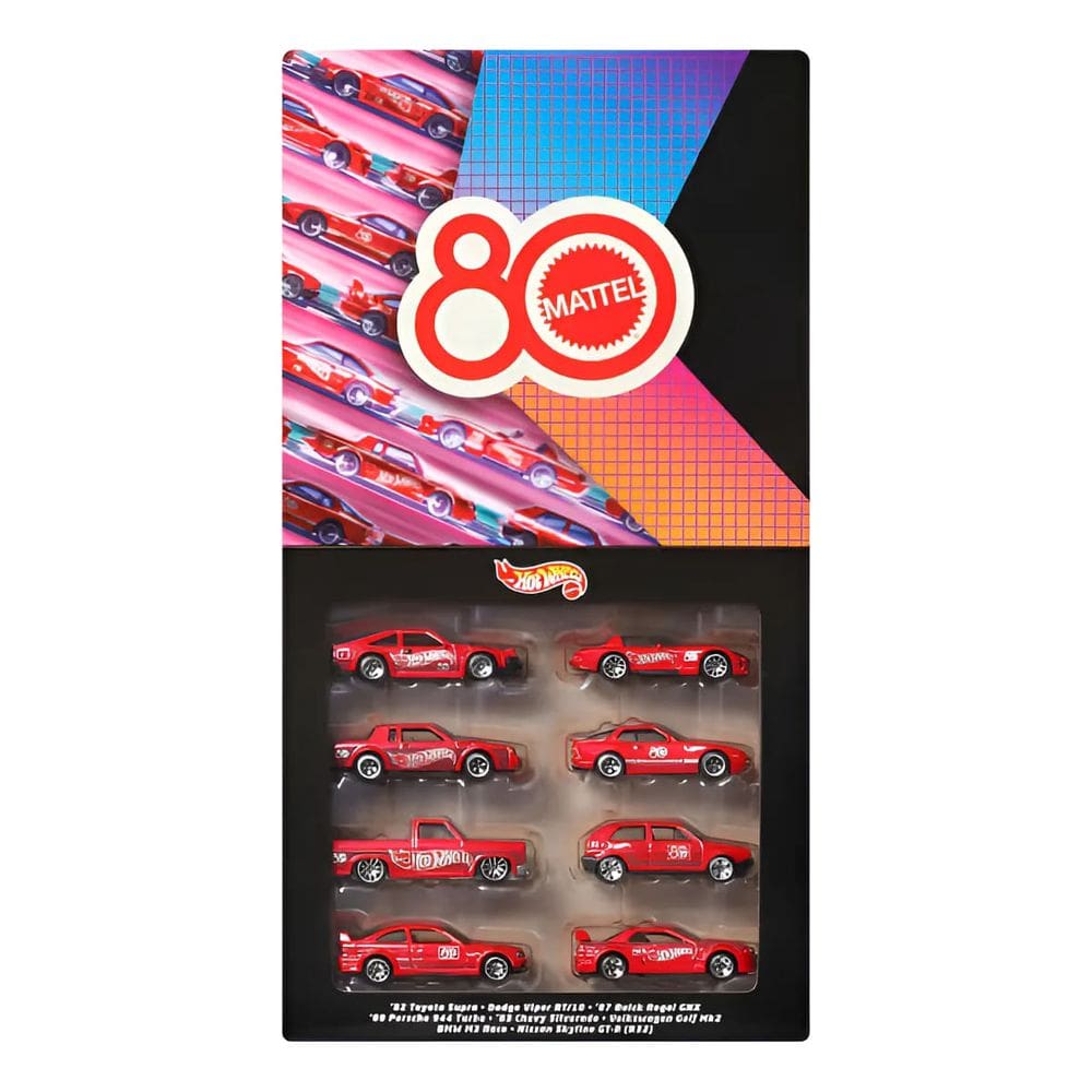 Hotwheels - Hw colecao 80 anos pacote com 8 MATTEL