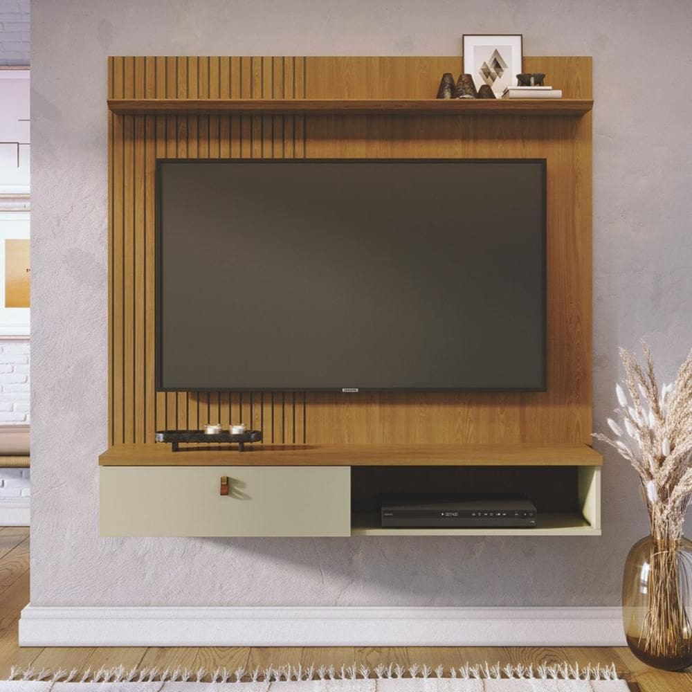 Bancada Suspensa Elegante Íris Cumaru/Opala