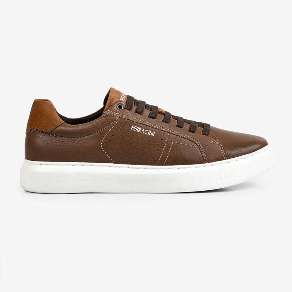 Sapatênis Masculino Em Couro Ferracini 7316-683e