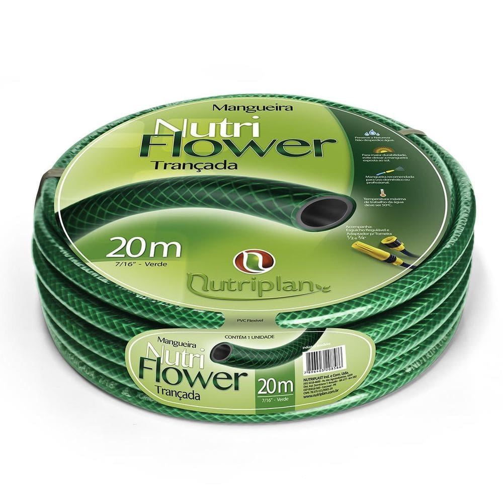 Mangueira De Jardim Trançada Nutri Flower 20M Nutriplan