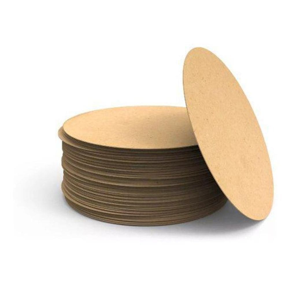 Kit 50 Bolacha Mdf Círculos Lembrancinhas Festa 10X10Cm