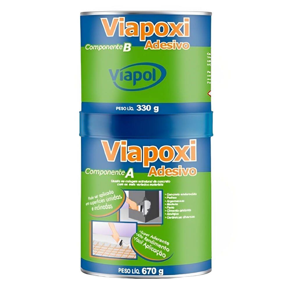Adesivo Componente A e B Viapoxi 1 Kilo - V0510698 - VIAPOL
