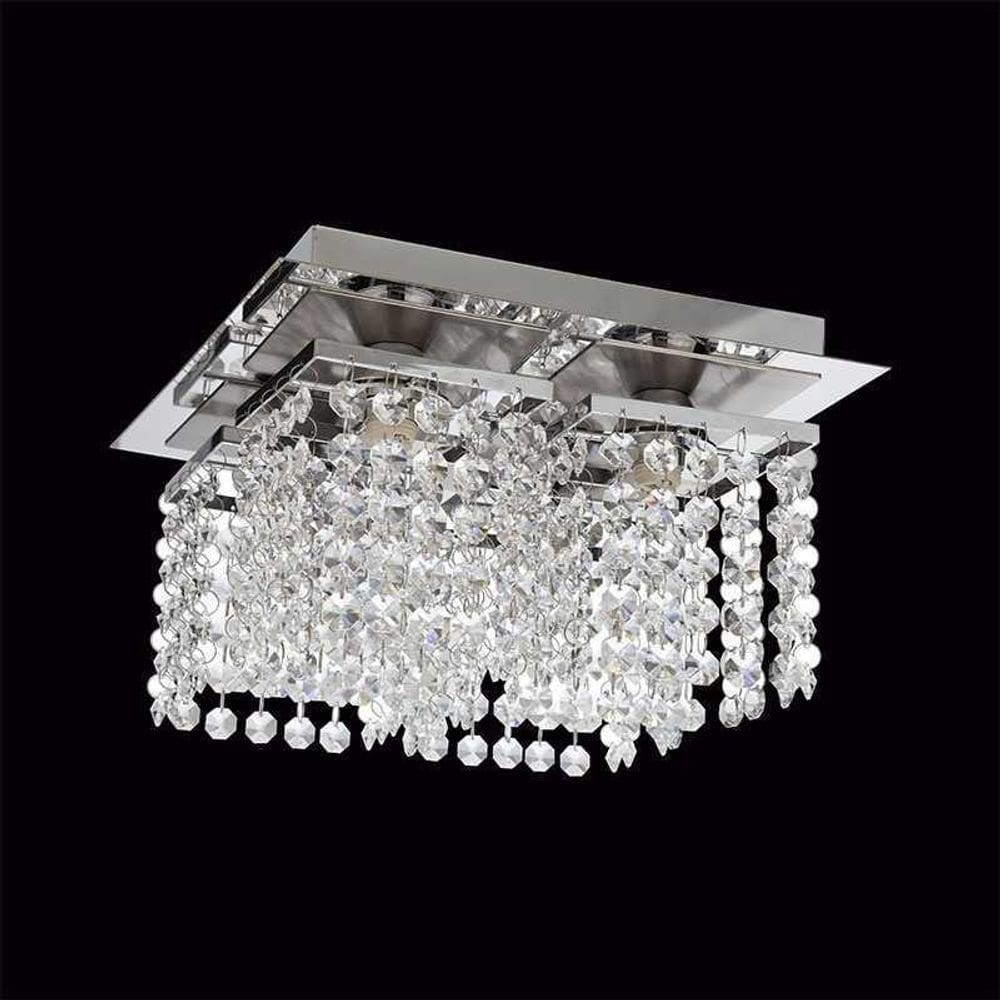 Luminaria Cristal Murat Sobrepor Quadrada 4 X 50W Blumenau