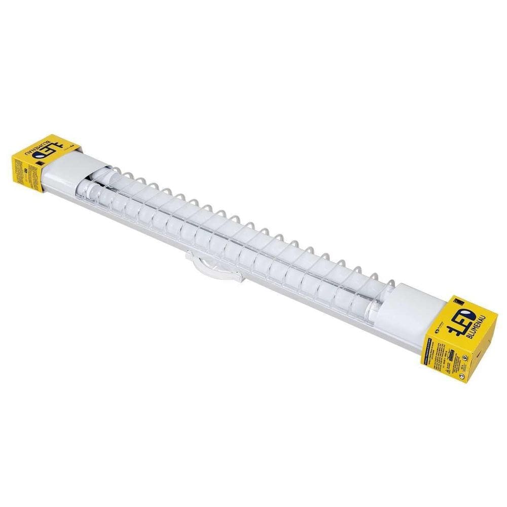 Luminaria Aletada Led 2 X 9W 1.800Lm 6.500K Branco