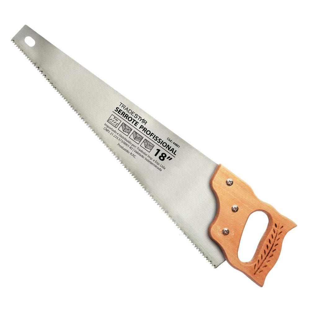 Serrote 18 Cabo Madeira Resistente Tradestar