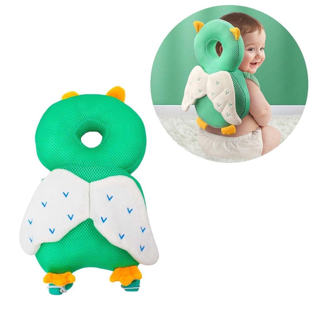 Almofada Mochila Proteção Cabeça Anti Queda Bebê Monstro