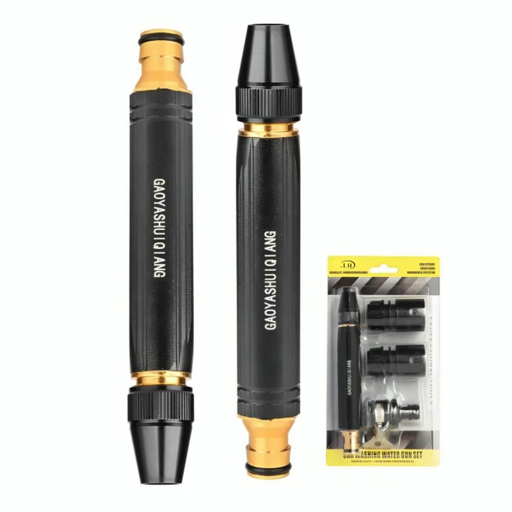 Esguicho Alta Pressão Para Mangueira Bocal Ajustável Conector Metal