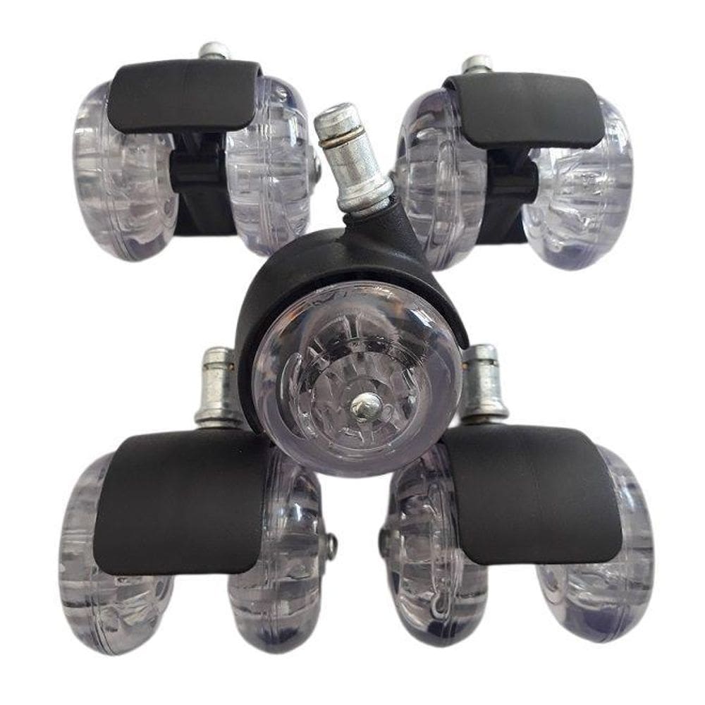 Rodizio Para Cadeira De Escritório Roda De Gel Kit S91 A Mf