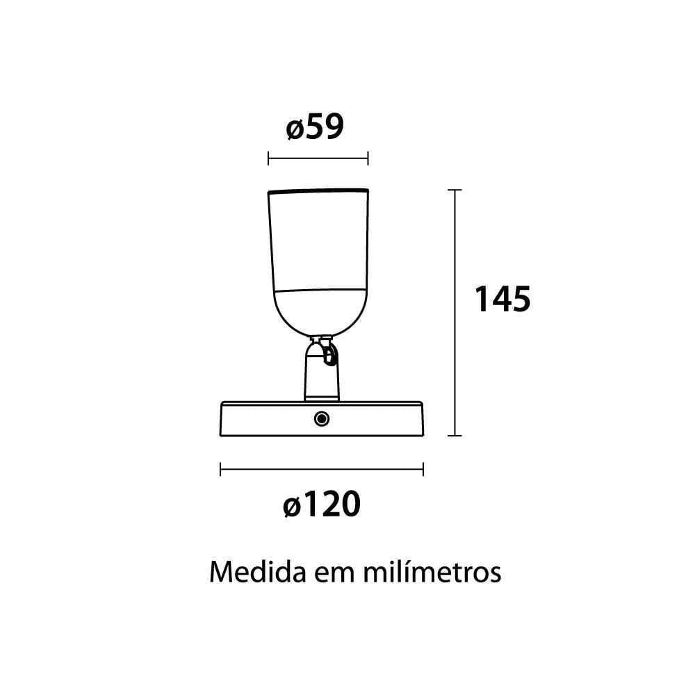 Spot Led Branco Abs 5W 350Lm 6500K Bivolt Blumenau